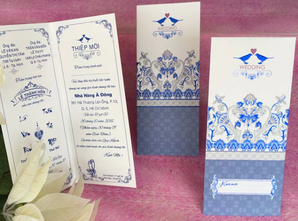 In thiệp cưới giá rẻ chất lượng cao tại Thanh Hóa