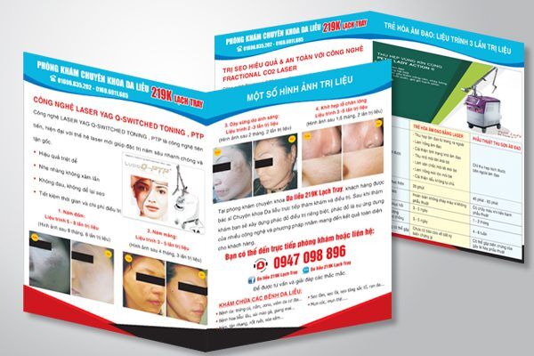Mẫu tờ rơi đẹp phòng khám ở Thanh Hóa